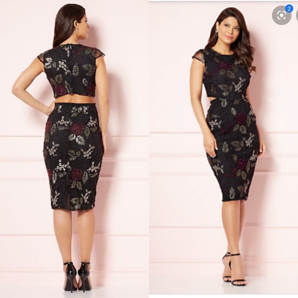 Eva Mendes for NY&C Cutout Open Back Party Dress ❤